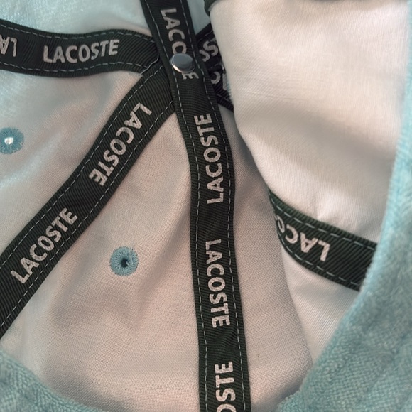 Lacoste Izod  Aqua Blue Baseball Cap - Picture 6 of 9